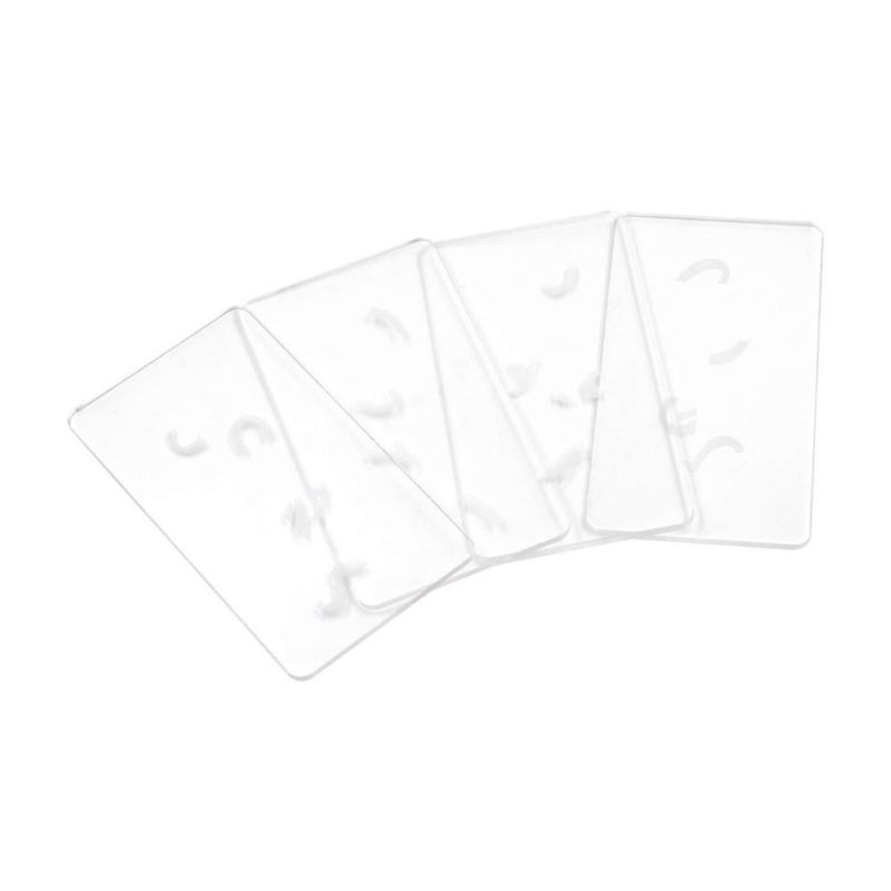 Tarjetas de pista BearHoHo 110 × 60 × 3 mm Acrílicas (paquete de 4)