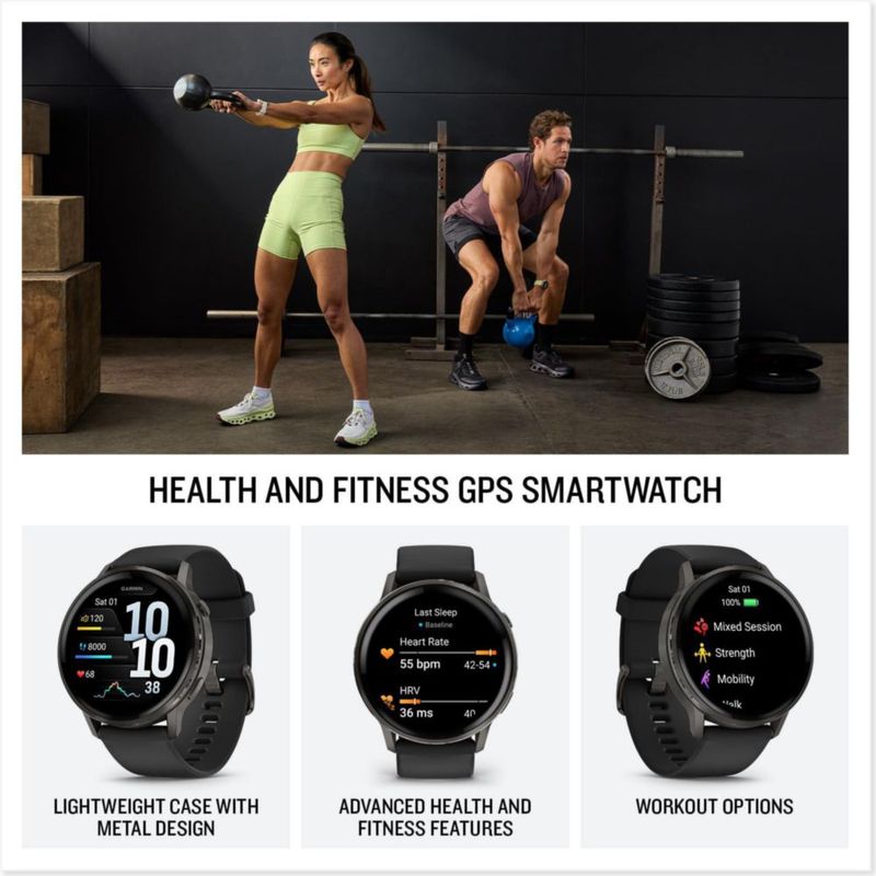 Smartwatch Garmin Venu 4 45 mm AMOLED GPS Fitness