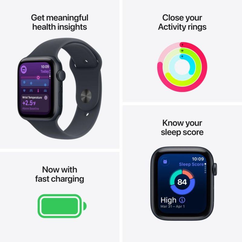 Smartwatch Apple Watch SE 3 GPS 40 mm Aluminio Medianoche