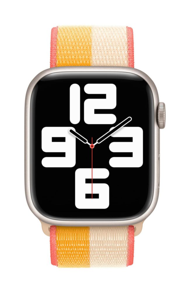 Correa para Apple Watch Sport Loop Maiz/Blanca de 45 mm