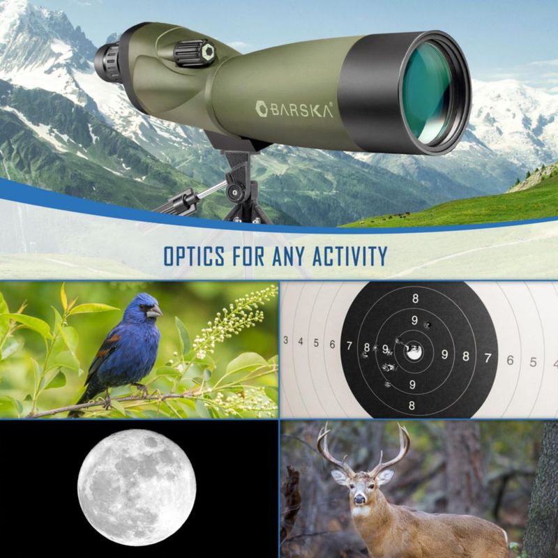 Telescopio de observación Barska 20-60x60 impermeable con trípode