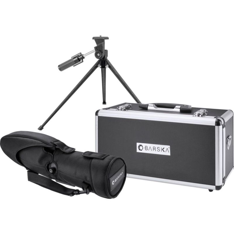 Telescopio Barska 20‑60× 65 mm con Montaje de Trípode Impermeable