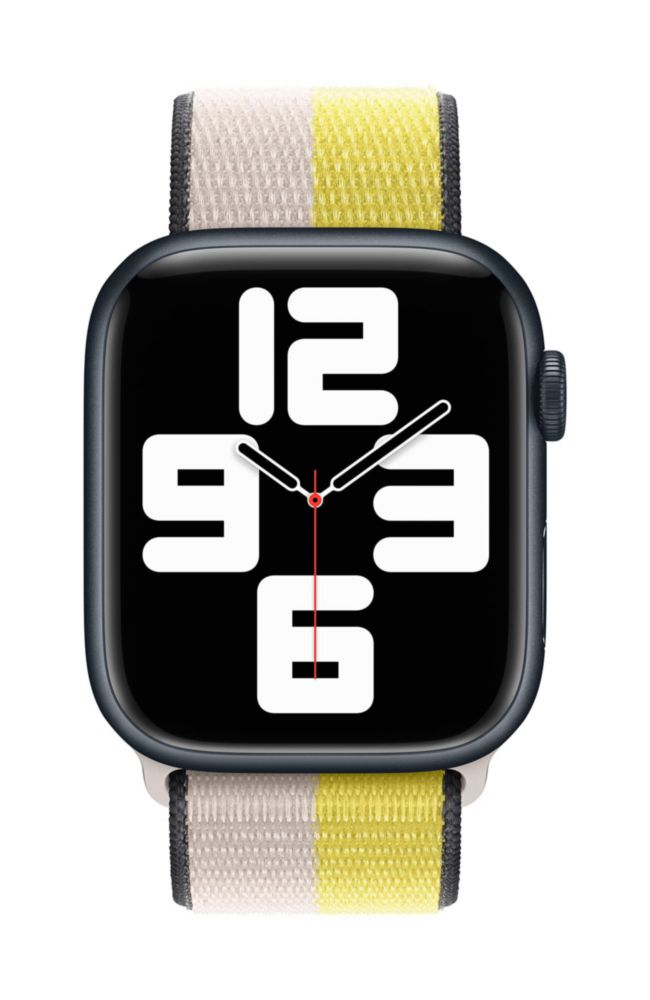 Apple Watch Band Sport Loop con leche de avena y ralladura de limón 45 mm