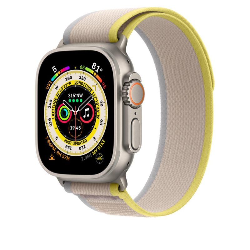 Correa para Apple Watch Trail Loop amarillo/beige para 49 mm M/L