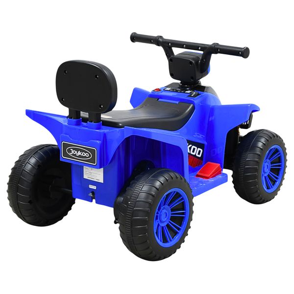 Cuatrimoto Montable Eléctrica Para Niños Con Luces Y Sonido Batería Recargable 6V A Partir De 3 Años - Azul