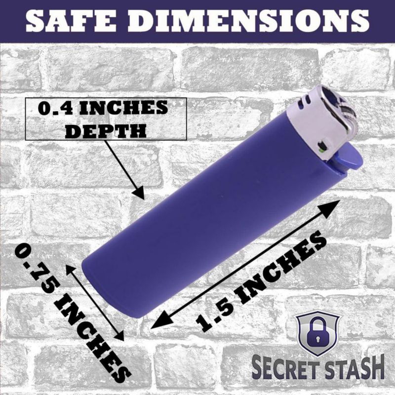 Set de 5 Cajas de Seguridad Secret Stash con Forma de Encendedor Impermeables