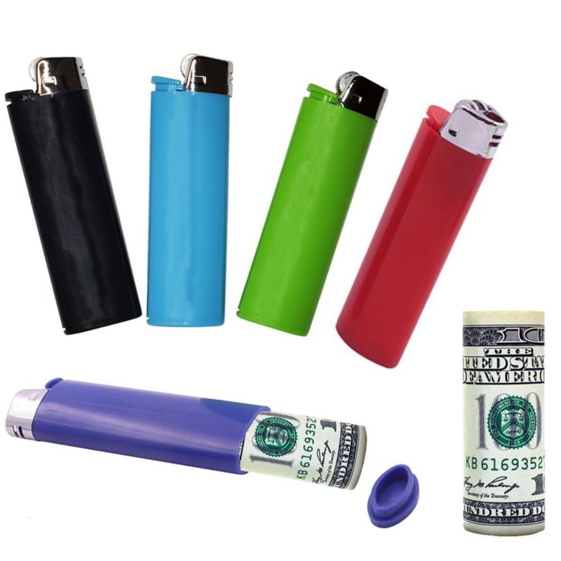 Set de 5 Cajas de Seguridad Secret Stash con Forma de Encendedor Impermeables