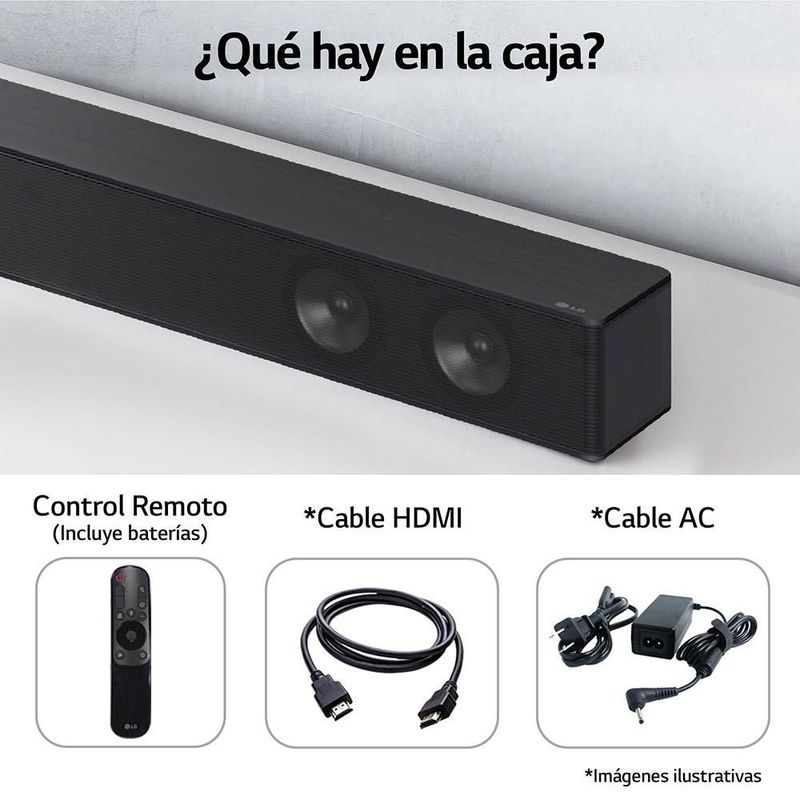 LG Soundbar, Barra de Sonido SH7Q, 5.1ch con 800W