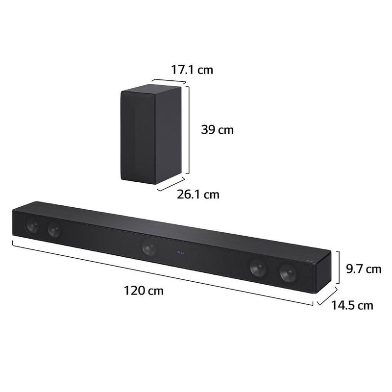LG Soundbar, Barra de Sonido SH7Q, 5.1ch con 800W