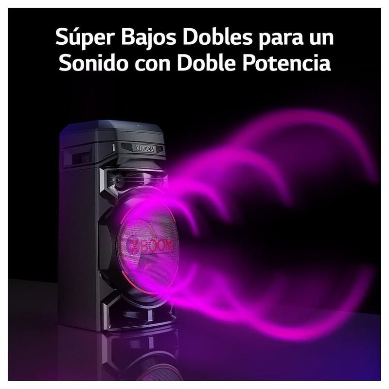 LG xboom Mini Componente RNC5 con Bass Blast para reforzar los bajos