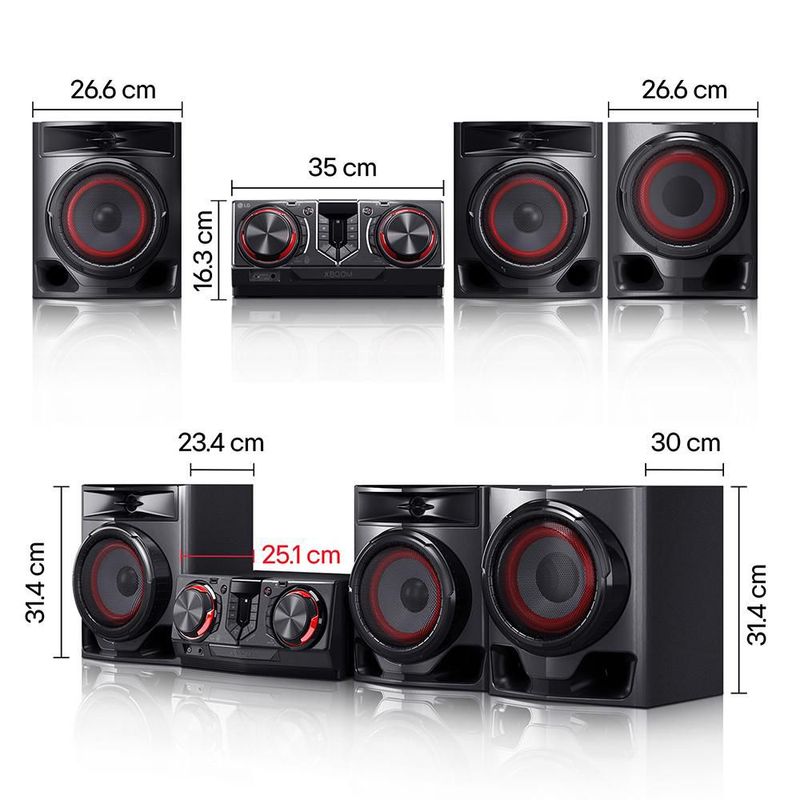 LG xboom Mini Componente CJ45 hasta 720W