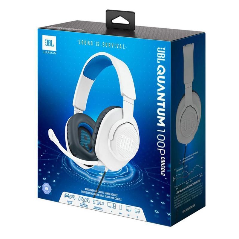 Audífonos Alámbricos Quantum 100P JBL Blancos