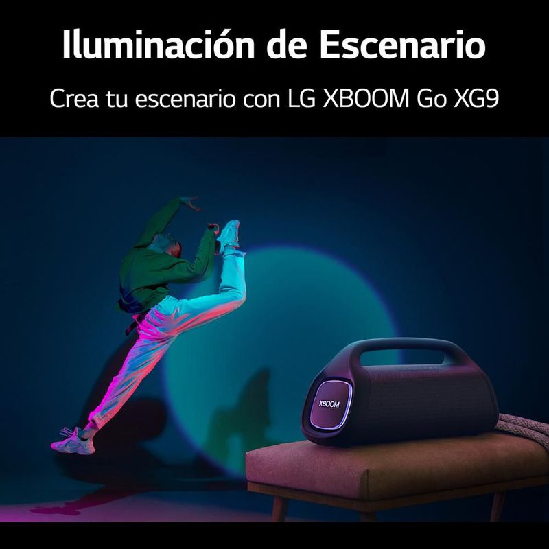 Bocina Bluetooth Portátil LG xboom Go XG9 hasta 120W