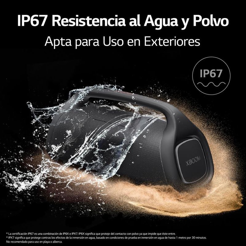 Bocina Bluetooth Portátil LG xboom Go XG9 hasta 120W