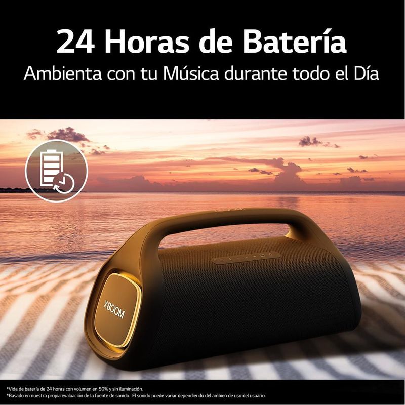 Bocina Bluetooth Portátil LG xboom Go XG9 hasta 120W