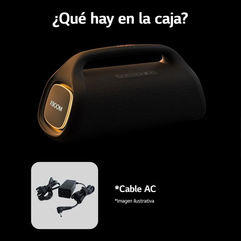 Bocina Bluetooth Portátil LG xboom Go XG9 hasta 120W