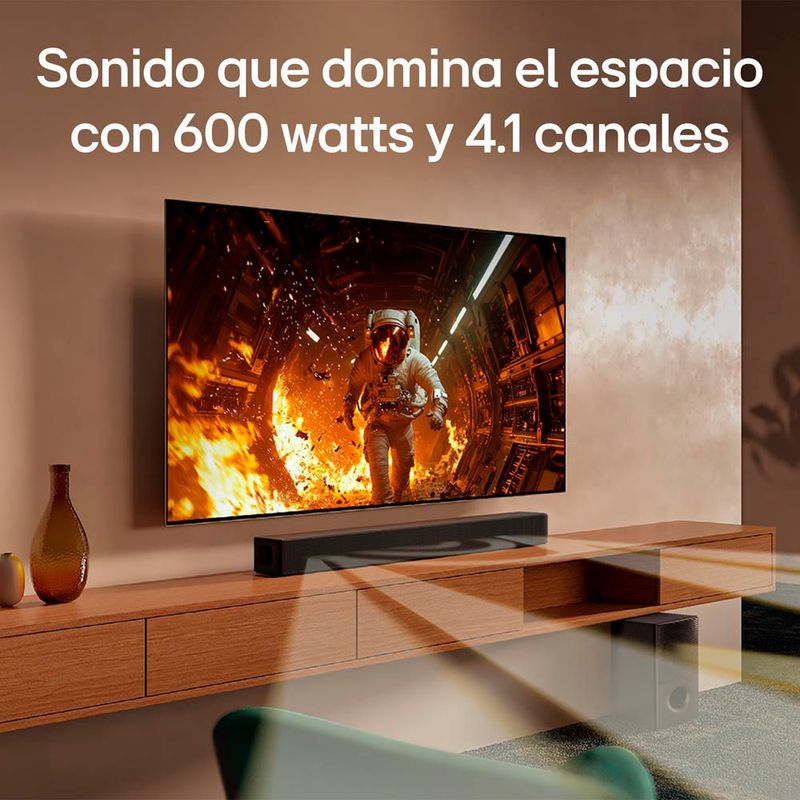 LG Soundbar, Barra de Sonido SH5A, 4.1 canales con 600W