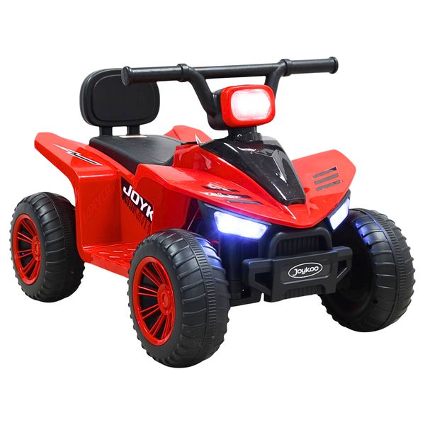 Cuatrimoto Montable Eléctrica Para Niños Con Luces Y Sonido Batería Recargable 6V A Partir De 3 Años - Rojo