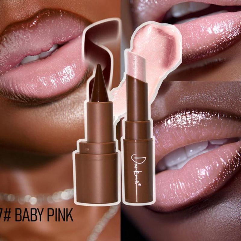 Set de Brillo Labial Baorder 2 Piezas Baby Pink con Lápiz Delineador de Labios