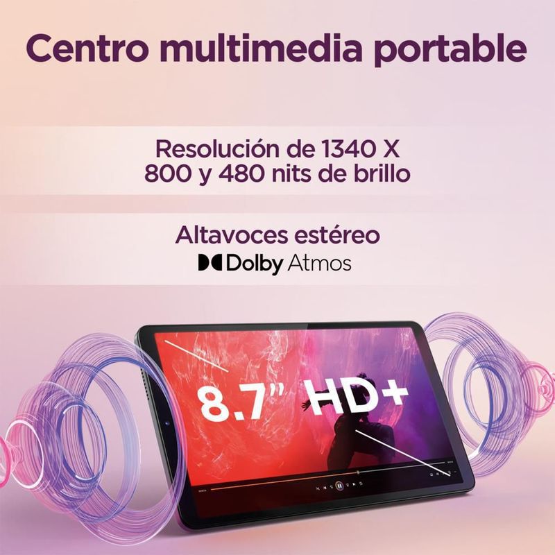 Tablet Lenovo Tab One 8.7" HD 4GB RAM 128GB eMMC+ Folio Case