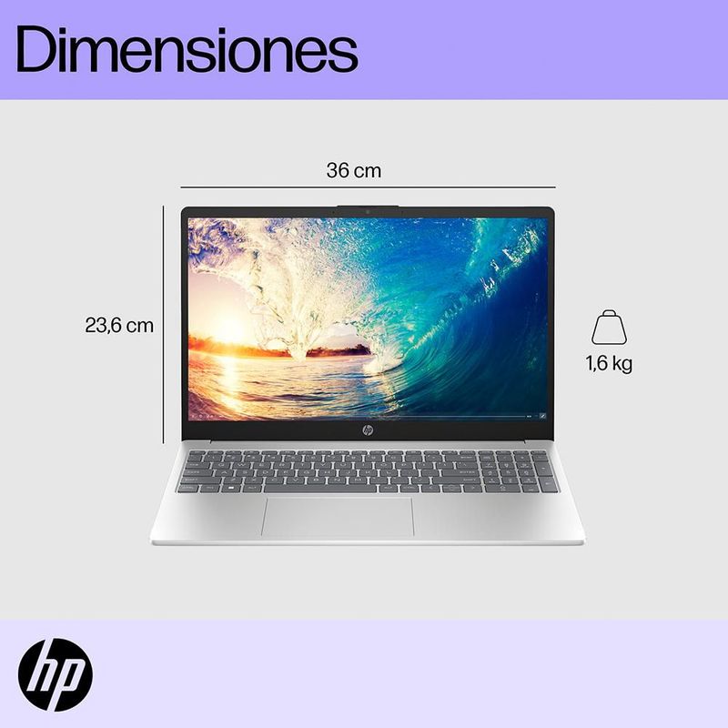 Laptop Notebook Hp Intel Core i5 8GB RAM 512GB SSD 15.6" Plata