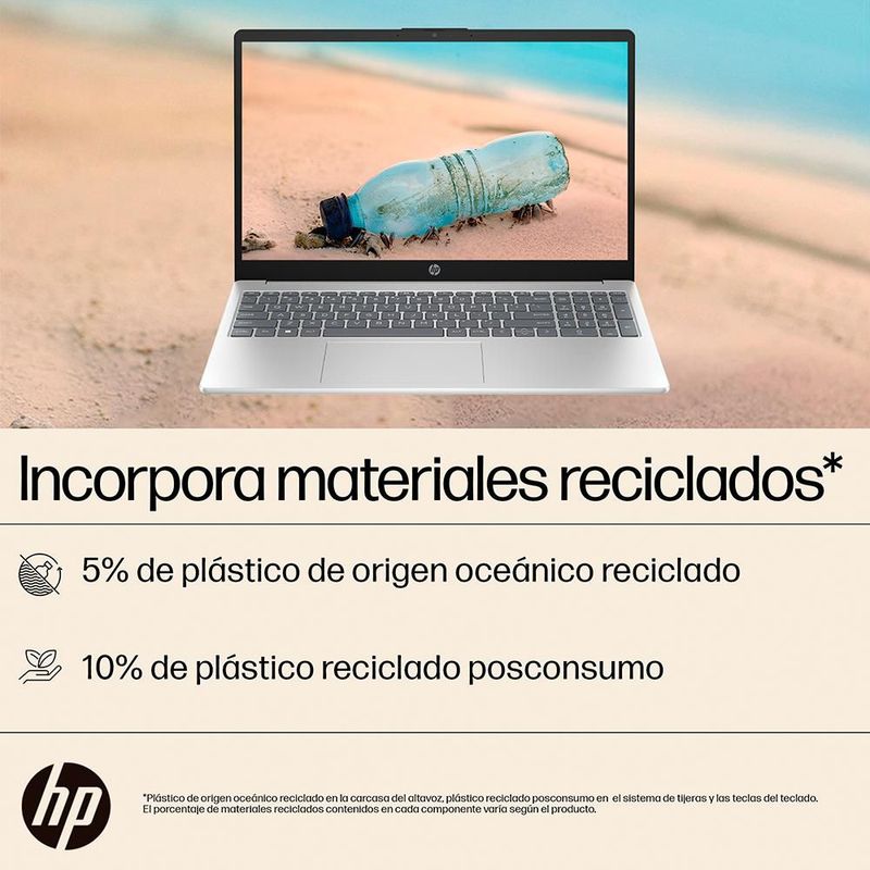 Laptop Notebook Hp Intel Core i5 8GB RAM 512GB SSD 15.6" Plata