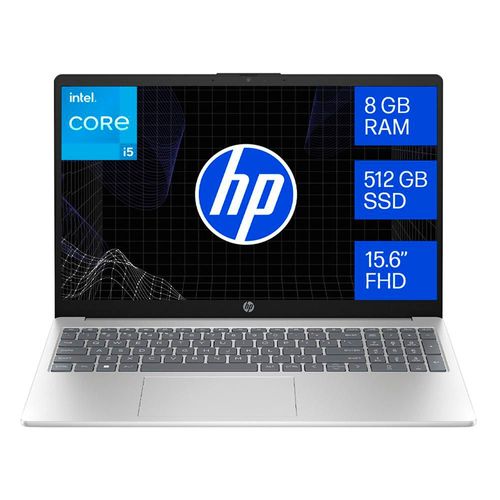 Laptop Notebook Hp Intel Core i5 8GB RAM 512GB SSD 15.6" Plata