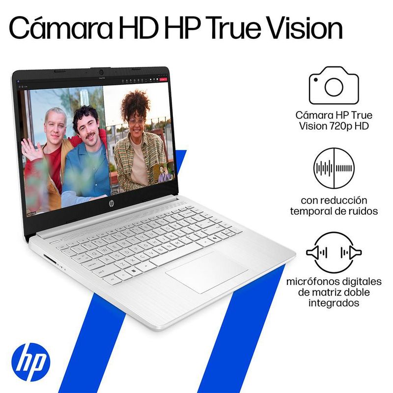 Laptop Hp Celeron N4500 8GB RAM 256GB SSD 14" Natural Silver