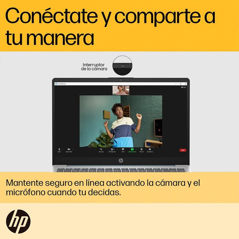Laptop HP 14-EM0017LA AMD Ryzen 5 8GB RAM 512GB SSD 14" Azul