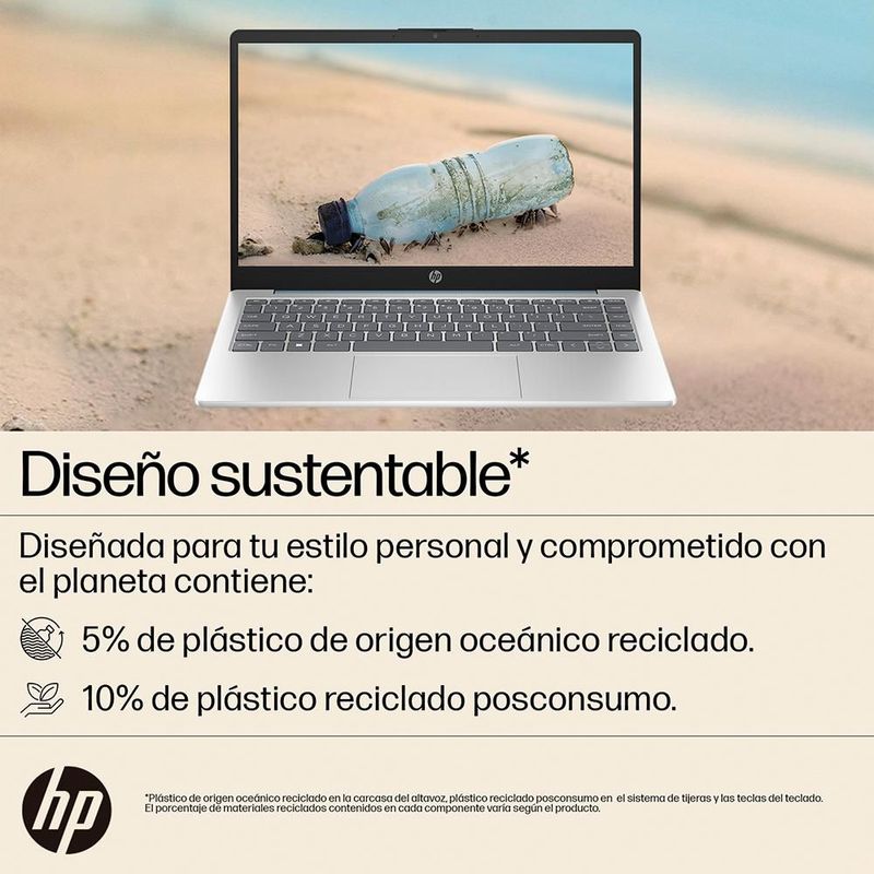 Laptop HP 14-EM0017LA AMD Ryzen 5 8GB RAM 512GB SSD 14" Azul