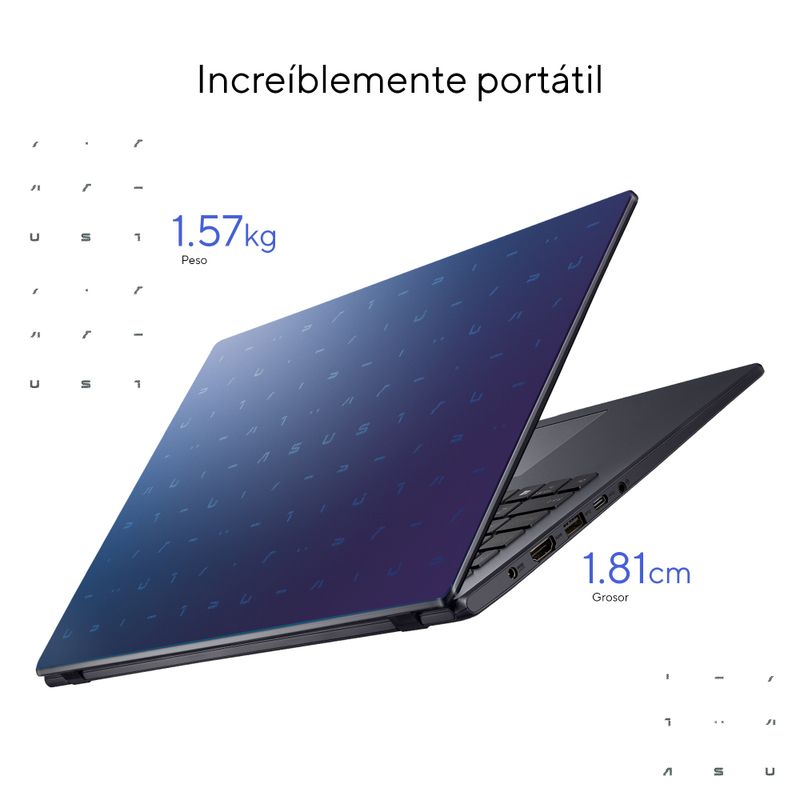 Laptop Asus Vivobook Go E510MA Intel Celeron 4GB RAM 128GB eMMC Peacock Blue