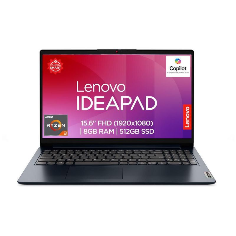 Laptop Lenovo Ideapad 115AMN7 15.6" FHD AMD Ryzen 3 8GB RAM 512GB SSD