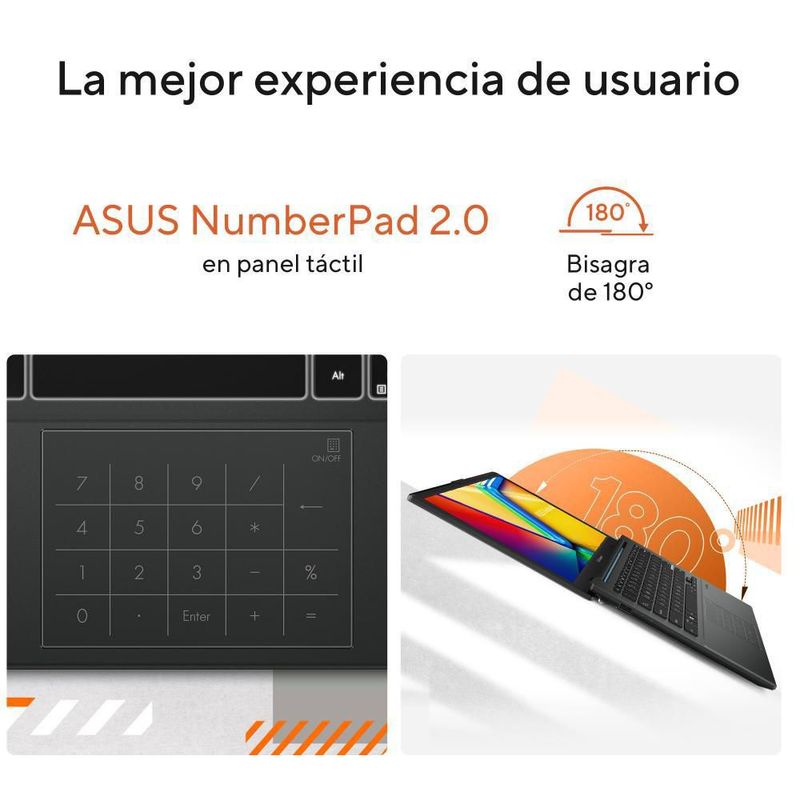 Laptop Asus VivoBook Go 14 AMD Ryzen 3 8GB RAM 512GB SSD Negra