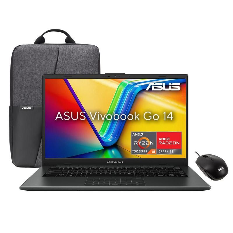 Laptop Asus VivoBook Go 14 AMD Ryzen 3 8GB RAM 512GB SSD Negra