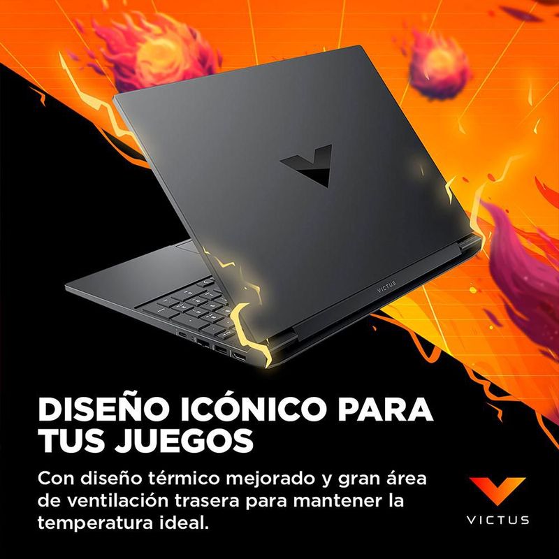 Laptop Hp Gaming AMD Ryzen 5 8GB RAM 512GB SSD 15.6" Mica Silver