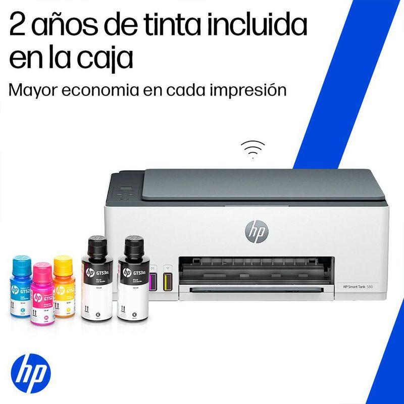 Impresora Multifuncional HP Smart Tank 580