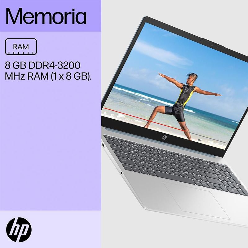 Laptop HP 15-FD0026LA Intel Core i3 8GB RAM 512GB SSD 15" Azul
