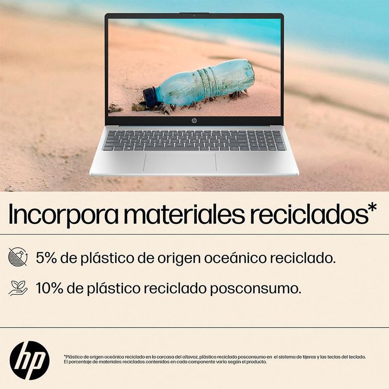 Laptop HP 15-FD0026LA Intel Core i3 8GB RAM 512GB SSD 15" Azul
