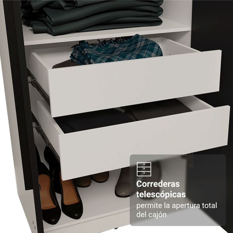 Ropero closet madesa venus 8 puertas 2 espejos 216cm bn 03