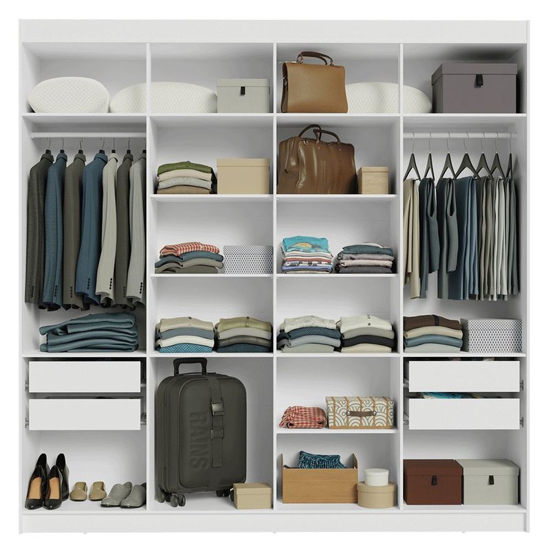 Ropero closet madesa venus 8 puertas 2 espejos 216cm bn 03