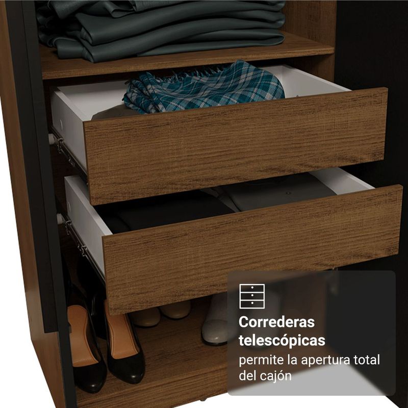 Ropero closet madesa venus 6 puertas 4 cajones 180cm mc 04
