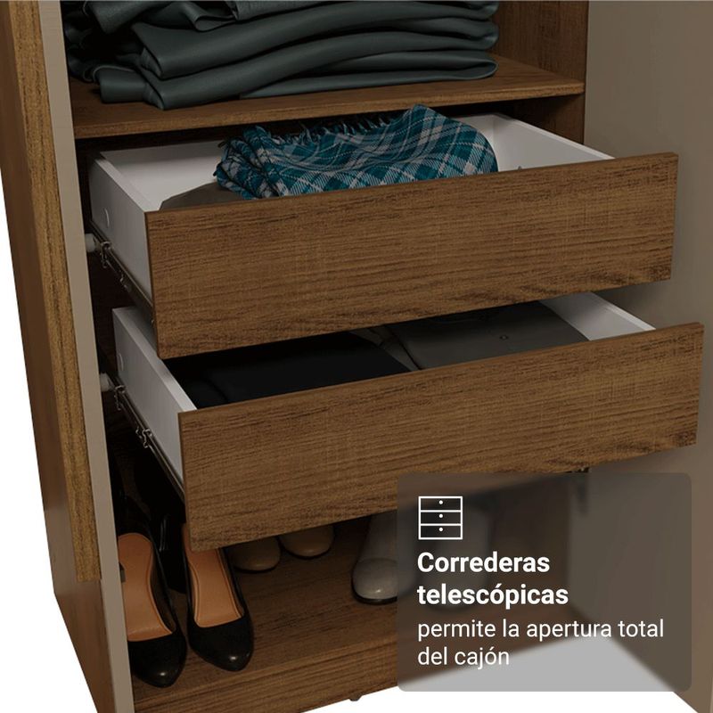 Ropero closet madesa venus 8 puertas 2 espejos mc 2
