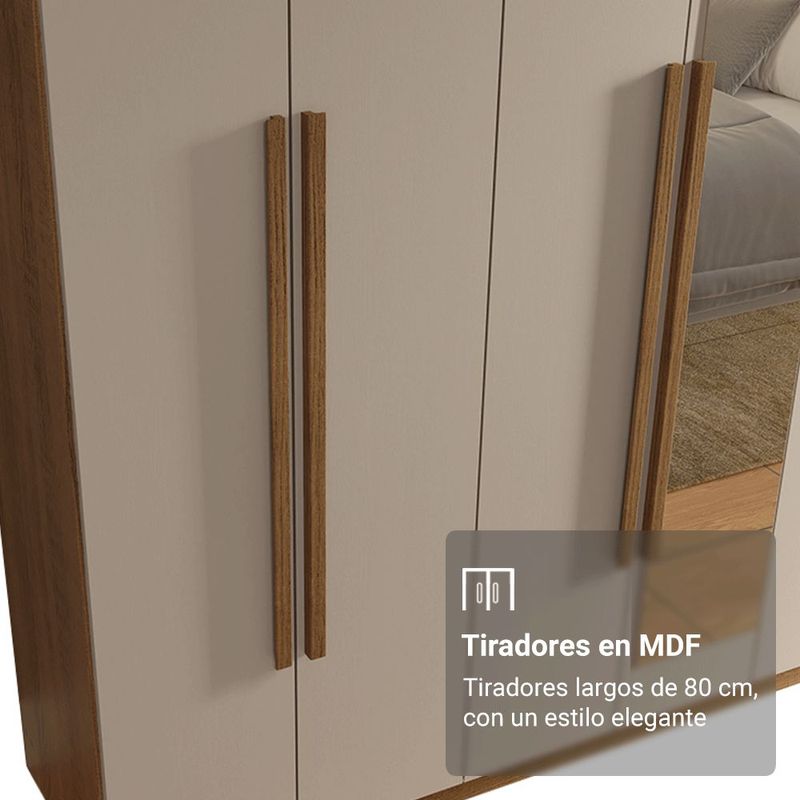 Ropero closet madesa venus 8 puertas 2 espejos mc 2