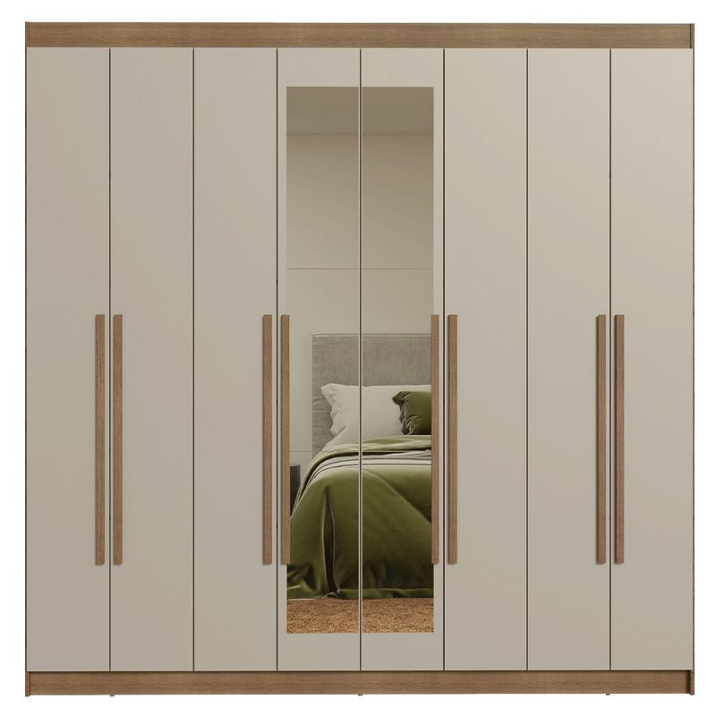 Ropero closet madesa venus 8 puertas 2 espejos mc 2