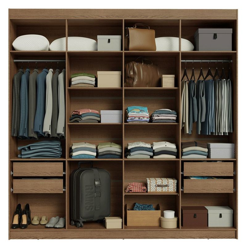 Ropero closet madesa venus 8 puertas 2 espejos mc 2