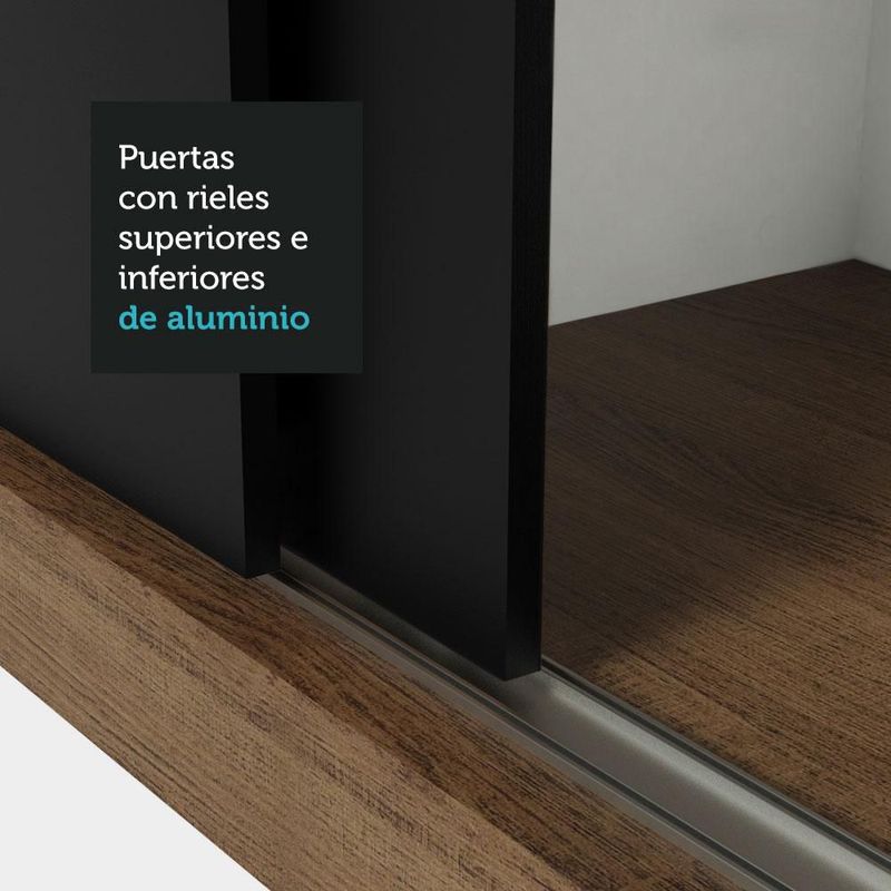 Ropero closet madesa nobre 3 puertas 1 espejo mn 2