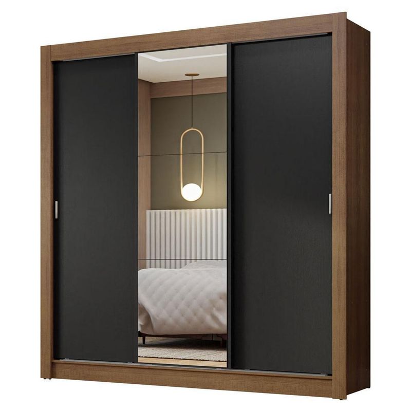 Ropero closet madesa nobre 3 puertas 1 espejo mn 2