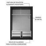 Ropero closet madesa vivare plus 2 puertas corredizas nm