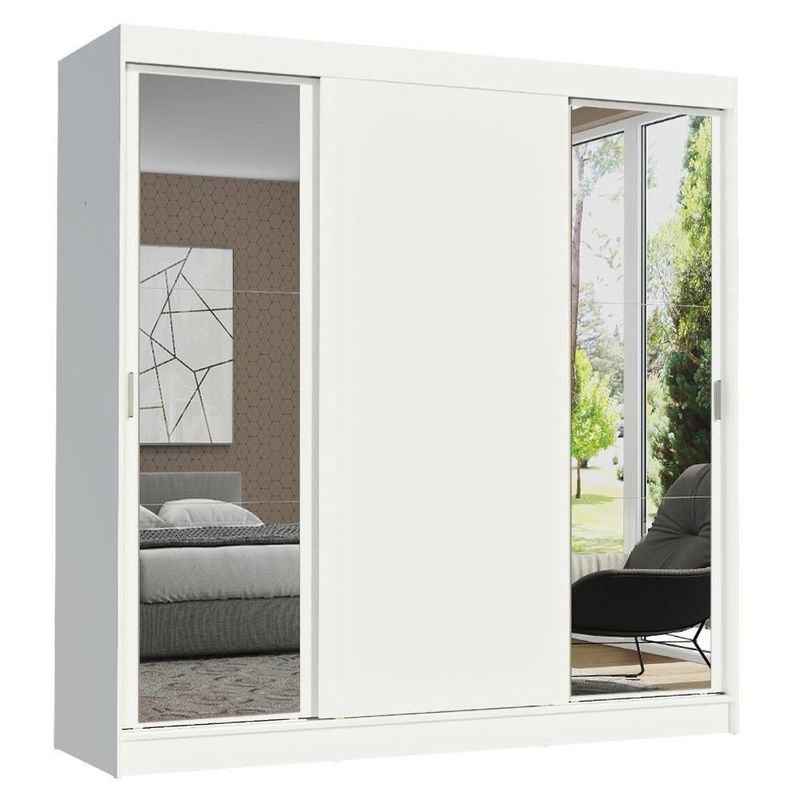 Ropero closet madesa reno 3 puertas 2 espejos bb 1