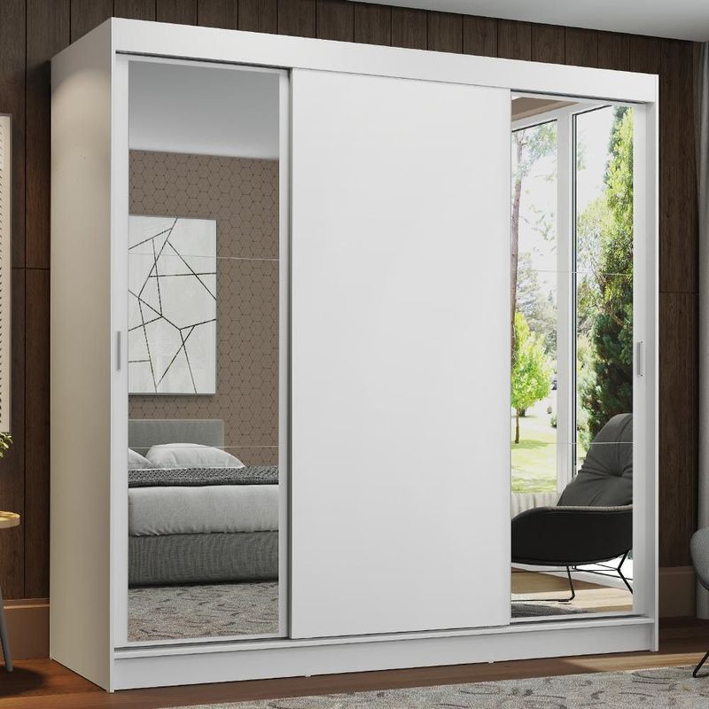 Ropero closet madesa reno 3 puertas 2 espejos bb 1